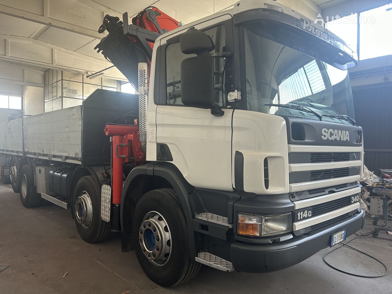 Bortinis sunkvežimio SCANIA 114 G pardavimas Italija Reggio Emilia JX34183