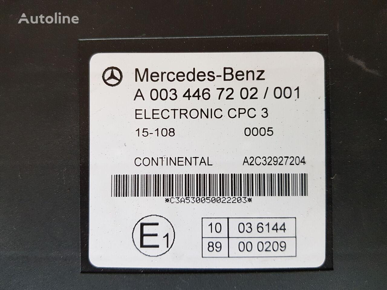 valdymo blokas Mercedes-Benz CPC3 FR 0034467202 sunkvežimio Mercedes-Benz Actros MP4