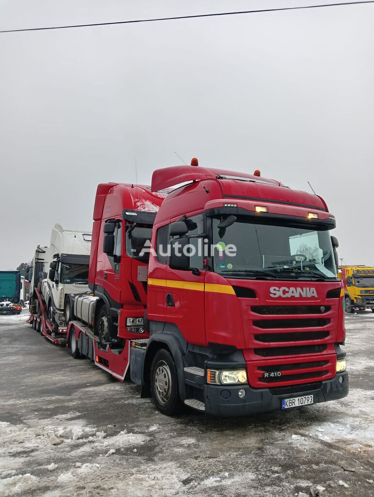 автовоз Scania R410 FVG BODY + прицеп автовоз