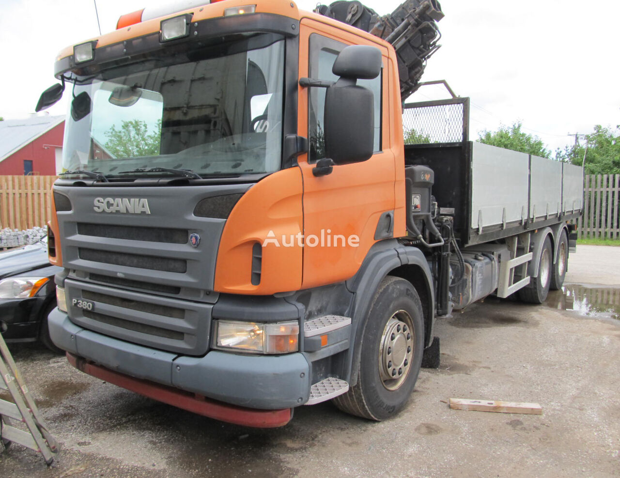 бортовой грузовик Scania P380 / HIAB XS166-5 2007 / Manual