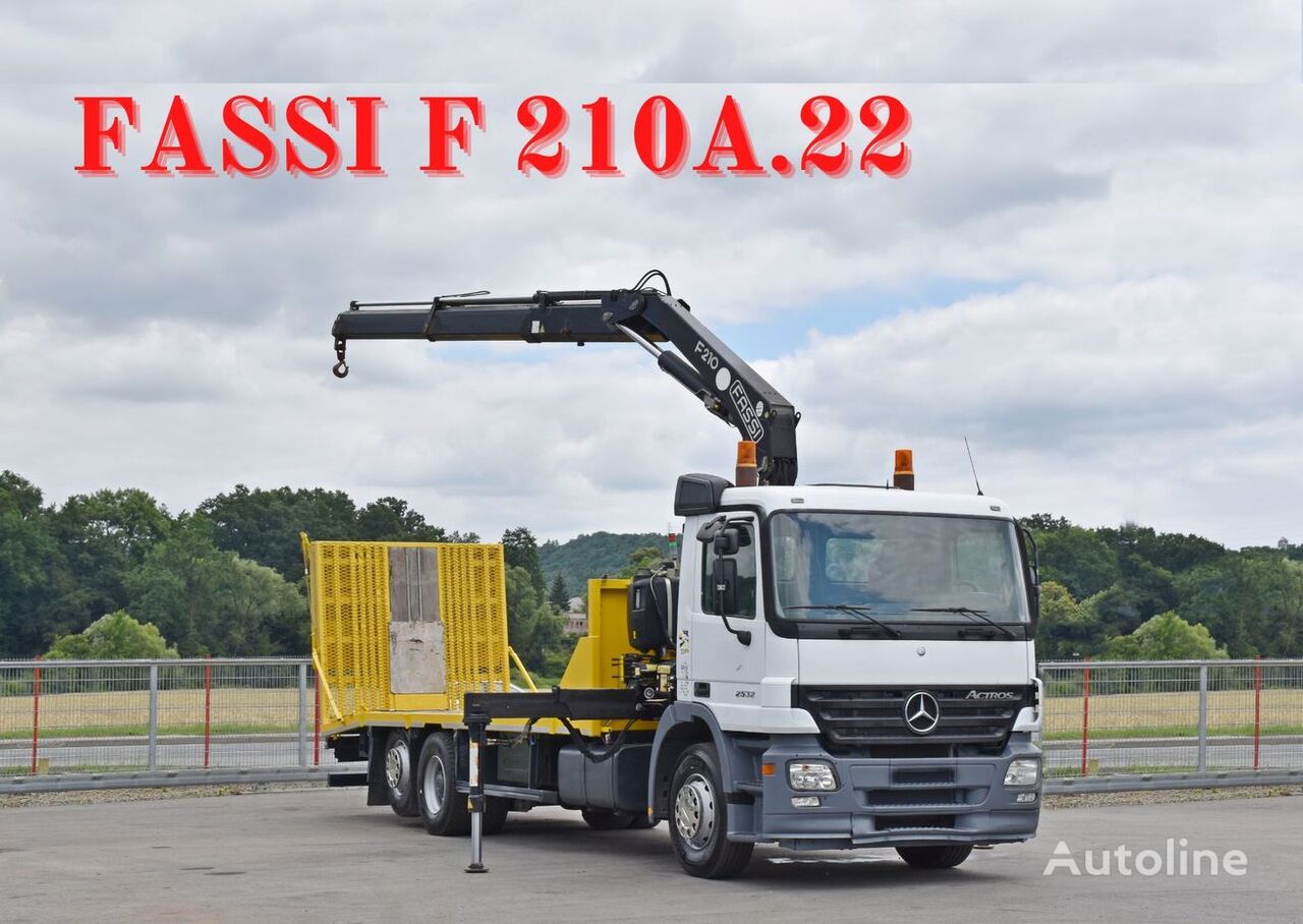 evakuatorius sunkvežimis Mercedes-Benz ACTROS 2532 * FASSI F210A.22 * TOPZUSTAND