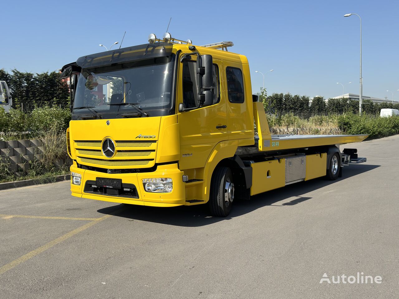 naujas evakuatorius sunkvežimis Mercedes-Benz Atego 1224 x Schiebeplateau