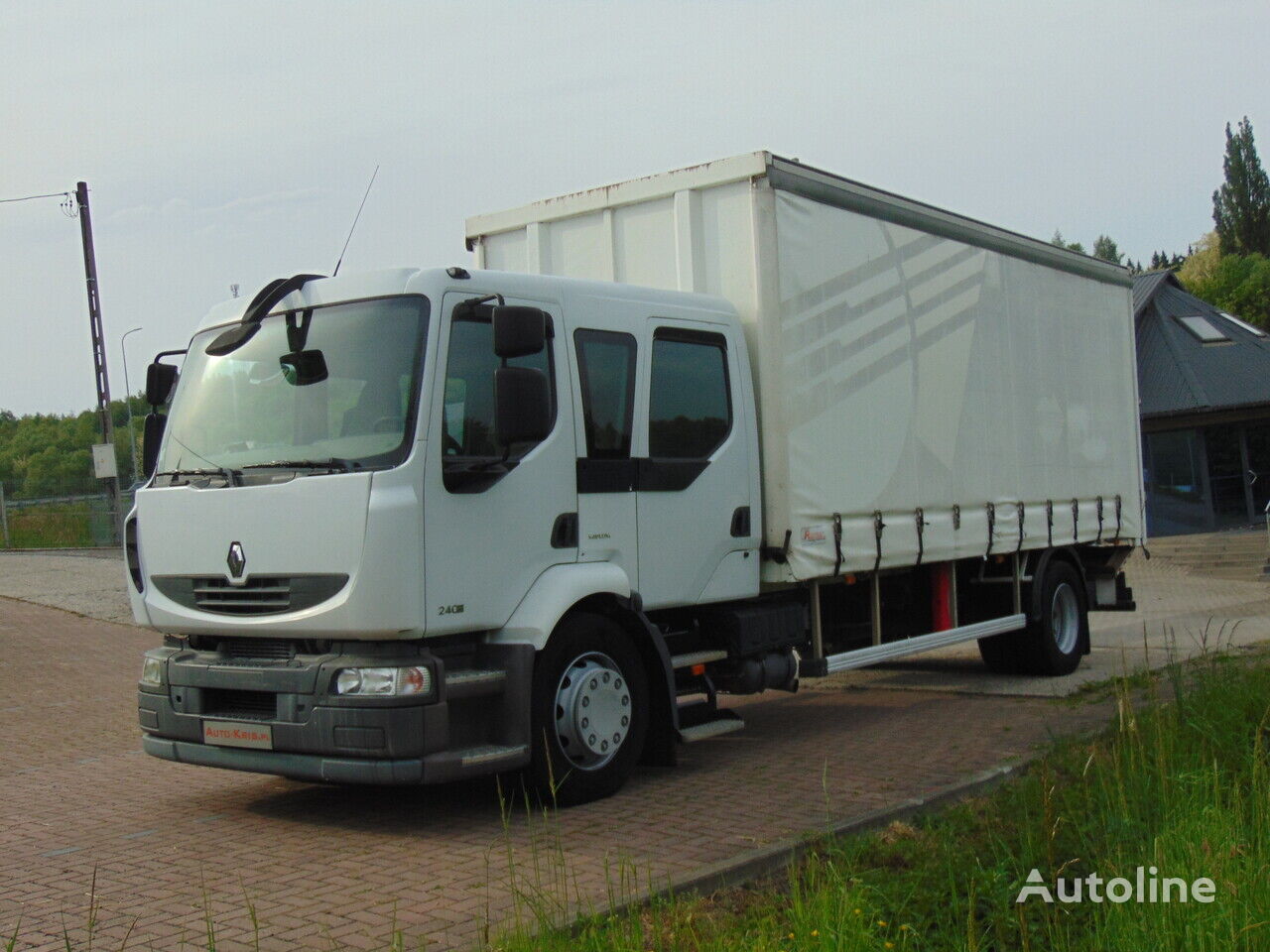 грузовик штора Renault Midlum 240 DXi firanka winda dubel kabina doka