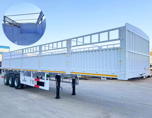 naujas gyvulių pervežimo puspriekabė 3 Axle Cargo Fence Semi Trailer for Sale in Nigeria