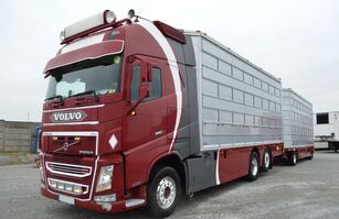 gyvulių pervežimo sunkvežimis Volvo FH 540 XL + priekaba gyvuliams vezti