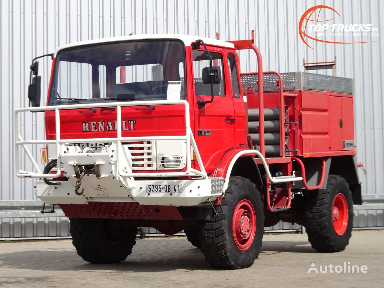 gaisrinė mašina Renault 110-150 4x4 -Feuerwehr, Fire brigade -3.000 ltr watertank - 5t