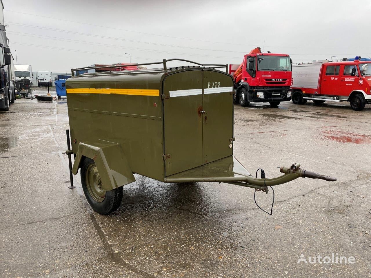 gaisrinis siurblys Prívesné vozíky  prenosné hasičské benzínové čerpadlo + striekač