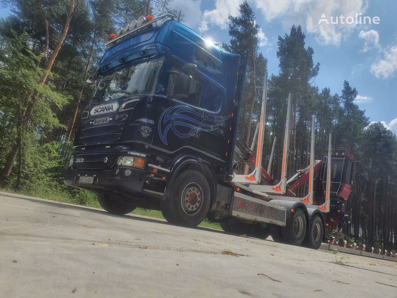miškovežis sunkvežimis Scania R730