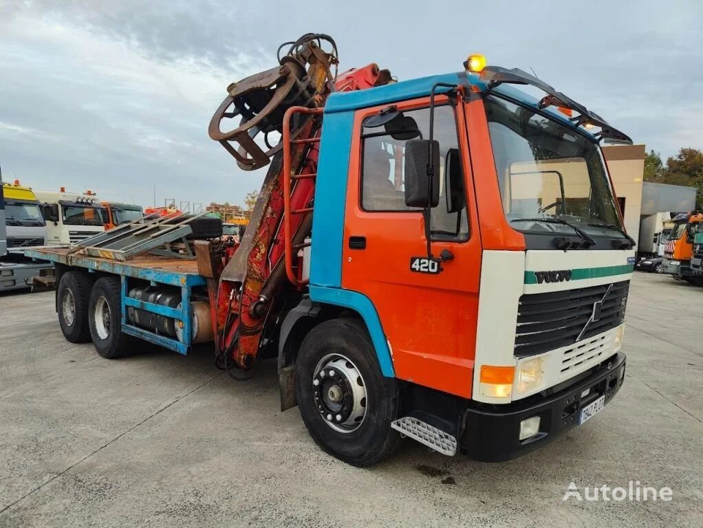 miškovežis sunkvežimis Volvo FL 12.420 6X4 + DIEBOLT D20.80Z Timber/Loglifter - Holzfahrzeug