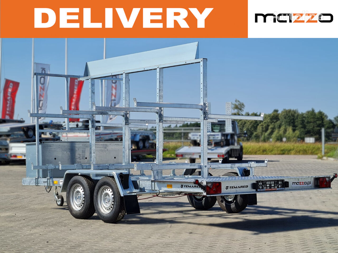 naujas platforma priekaba Scaff trailer to transport scaffolding