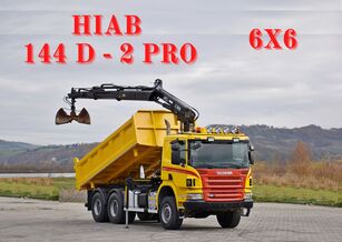 самосвал Scania P380 Kipper 5,10m *HIAB 144 P-2PRO Bordmatic*6x6