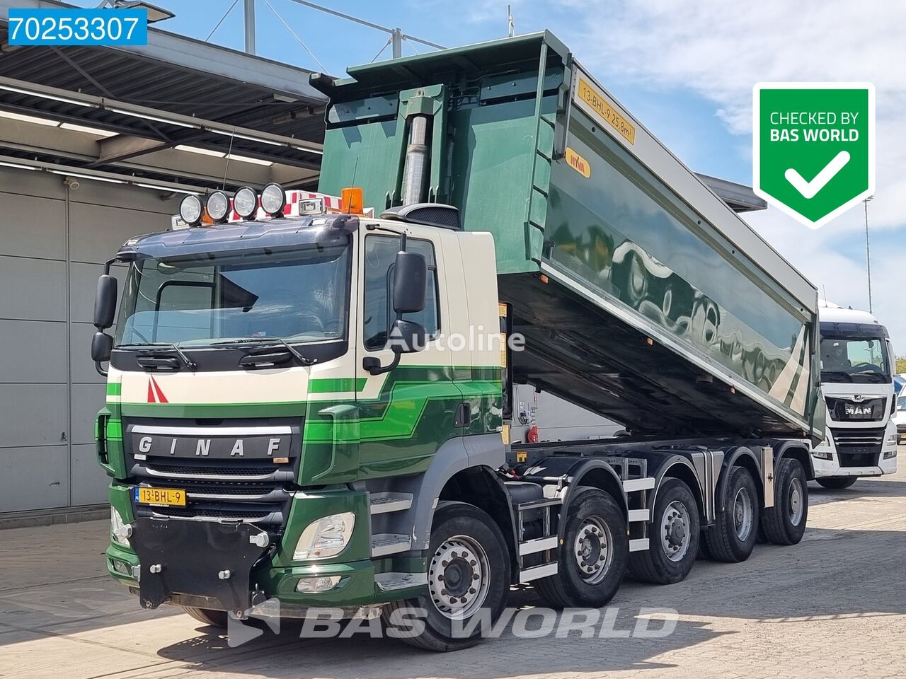 savivartis sunkvežimis GINAF X6 5250 CTSE 10X4 NL-Truck Big-Axle Lift+Lenkachse 26m3