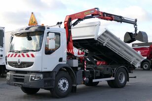 savivartis sunkvežimis Renault PREMIUM 320 DXI	3 way tipper + crane PK10000