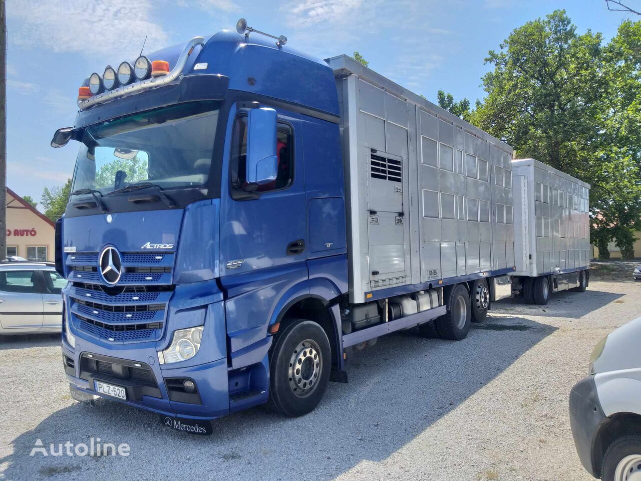 скотовоз Mercedes-Benz Actros 2551 + прицеп скотовоз