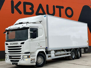 sunkvežimis furgonas Scania G 450 6x2*4 RETARDER / BOX L=8468 mm