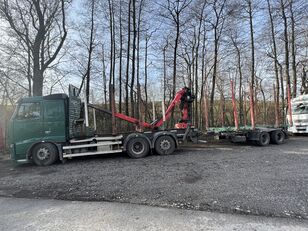 miškovežis sunkvežimis VOLVO FH460 6x2 + miškovežio priekaba