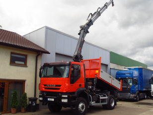 savivartis sunkvežimis IVECO TRAKKER 360 EEV 4x4 *2011* TIPPER + HIAB 144 HI DUO 10m-1300kg