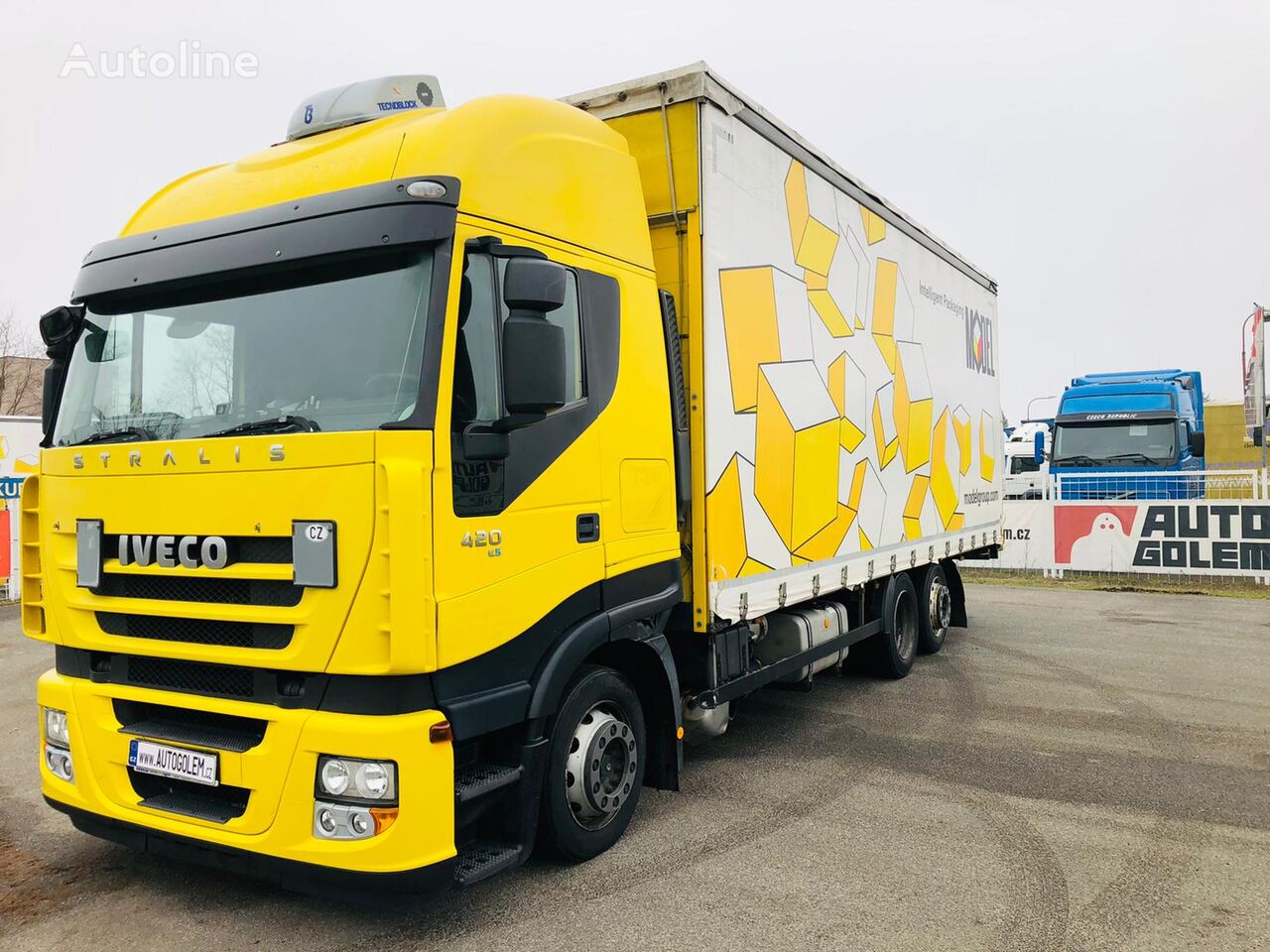 užuolaidinis sunkvežimis IVECO STRALIS AS 260S42 flatbed