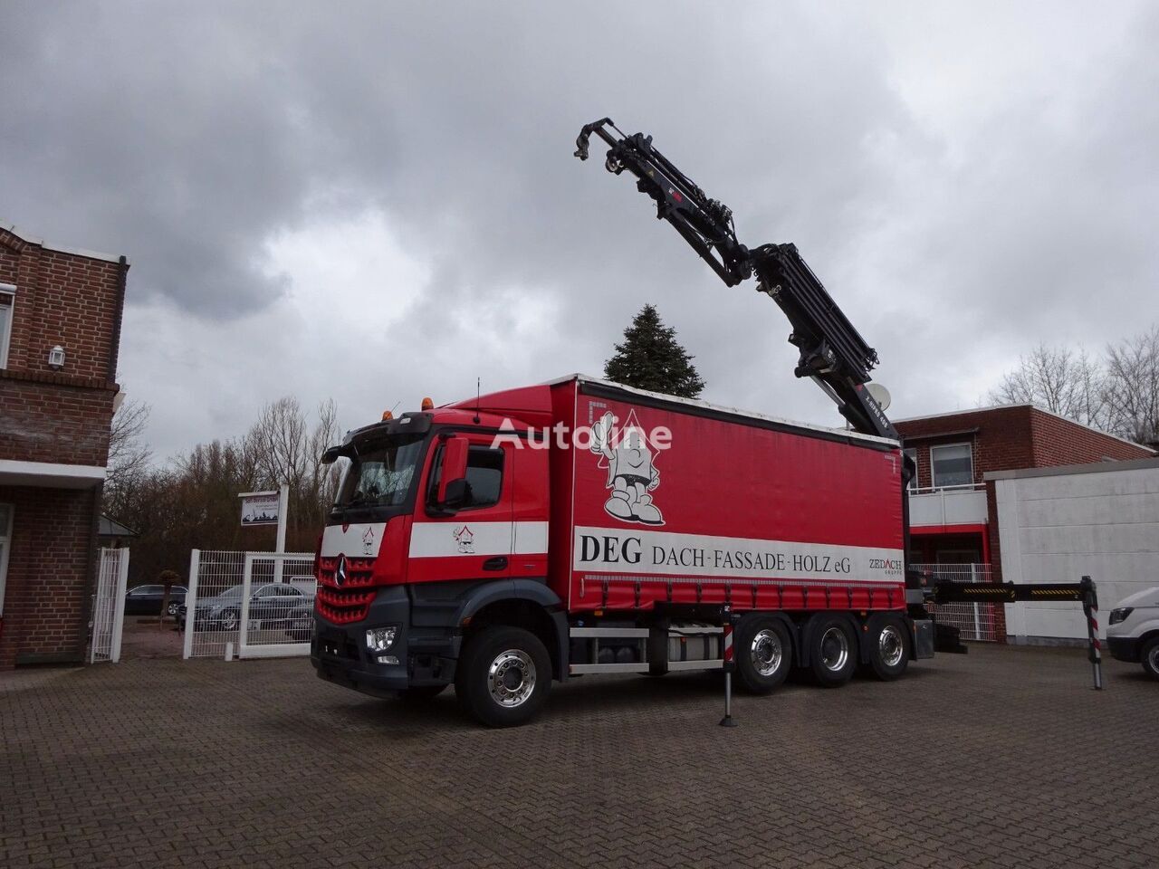 užuolaidinis sunkvežimis Mercedes-Benz Arocs 4145