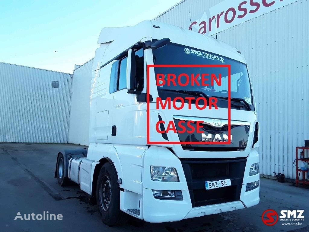 vilkikas MAN TGX 18.440 broken MOTOR casse